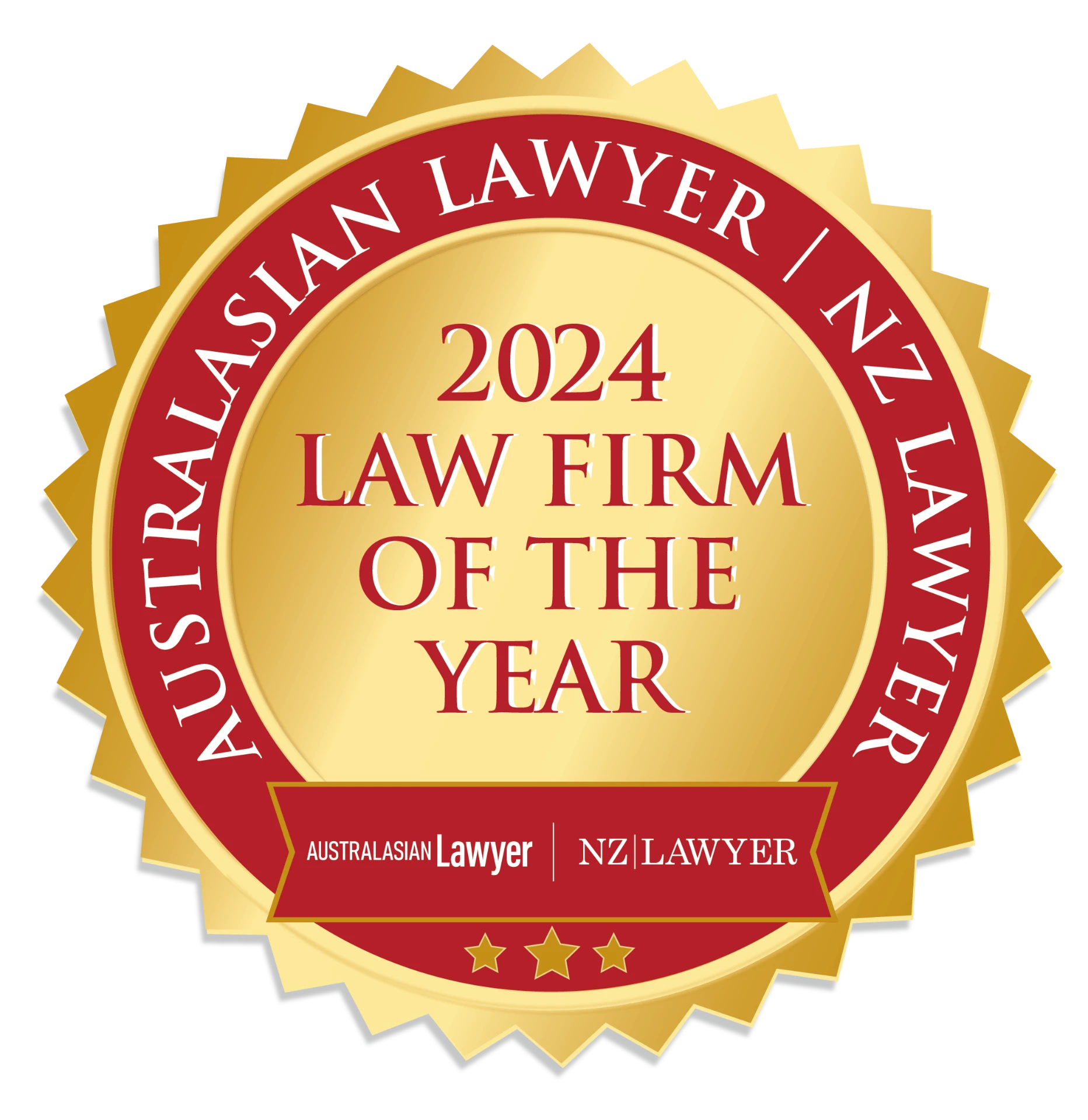 Australasian Lawyer / NZ Lawyer 2024 Law Firm of the Year winner